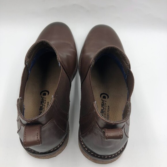 Nunn Bush Men's Brown Leather Ankle Boots Size 8.5 Memory Foam Dual Comfort - Picture 10 of 13